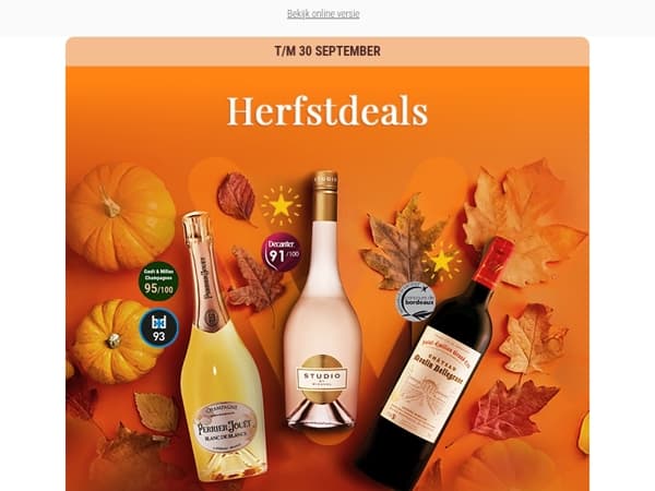 🍂 Herfstdeals: 10% korting op je wijnfavorieten!