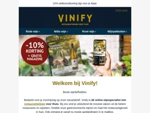 Welkom bij Vinify!