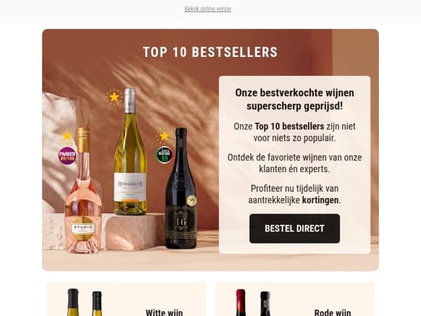 Top 10 bestsellers: nu tot 25% korting