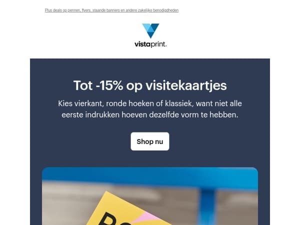 Tot -15% op visitekaartjes 💼✨