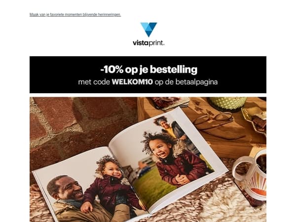 Welkom bij VistaPrint!