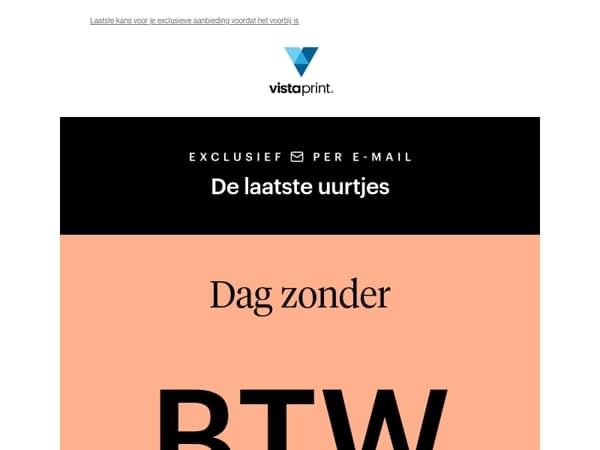 ★ Shop zonder btw ★ Eindigt VANAVOND