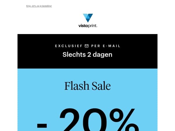 ⭐ EXCLUSIEVE FLASH SALE ⭐ maar 2 dagen