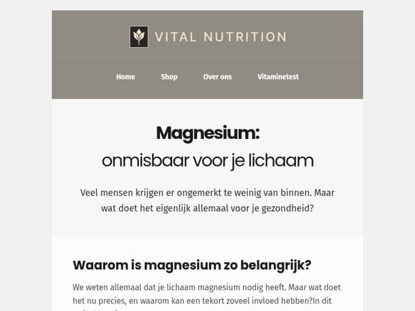 Wat doet magnesium eigenlijk in je lichaam? 🧬