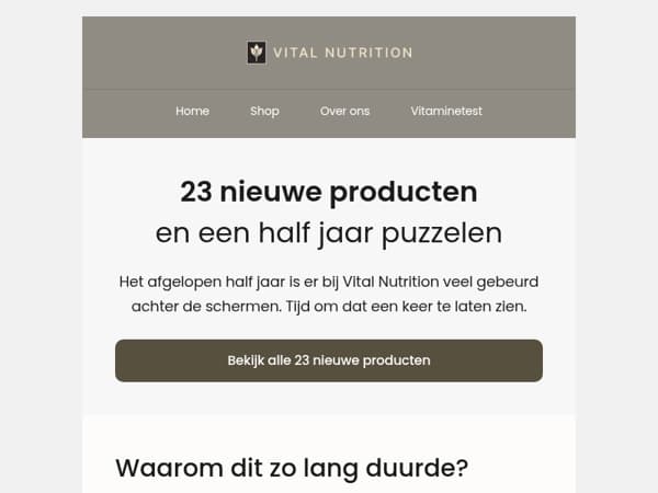 Eindelijk! 23 nieuwe producten in het assortiment