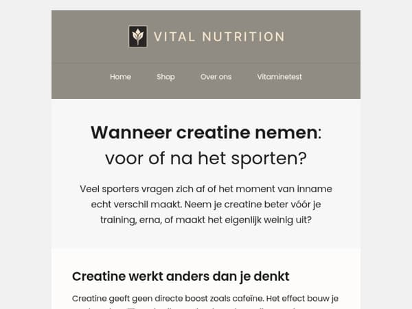 Creatine: voor of na je training? 🏋️