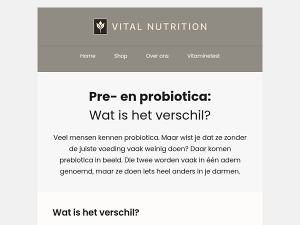 Pre- en probiotica: wat is het verschil?