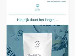 Terug van weggeweest: Collagen & Pea Protein 😀