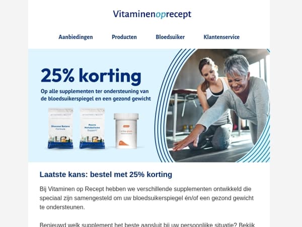 Laatste kans: alleen vandaag nog 25% korting