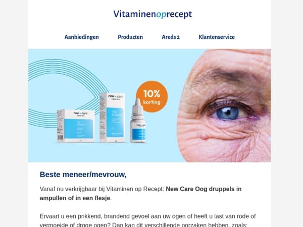 Nu verkrijgbaar: New Care Oog druppels