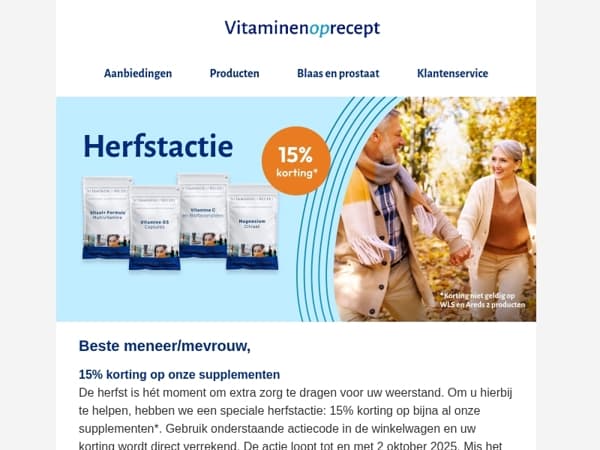 Profiteer nu van 15% korting en ondersteun uw weerstand
