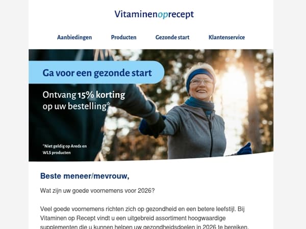 Ga voor een gezonde start van 2026!💪🏼