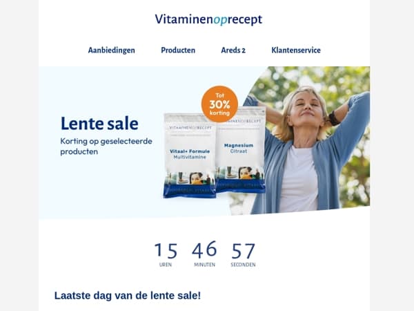 Laatste dag van de lente sale I Tot 30% korting