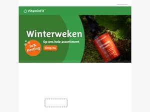 20% korting op alle supplementen
