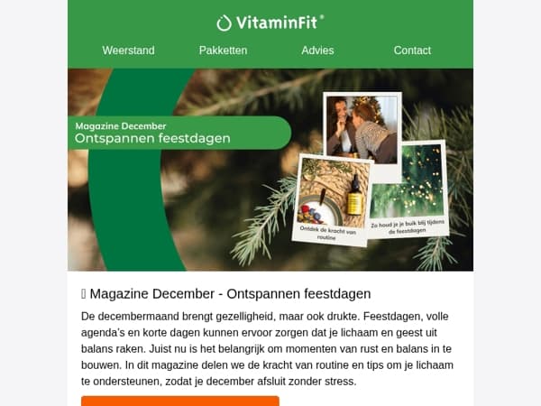 ✨ Magazine December - Tips voor ontspannen feestdagen