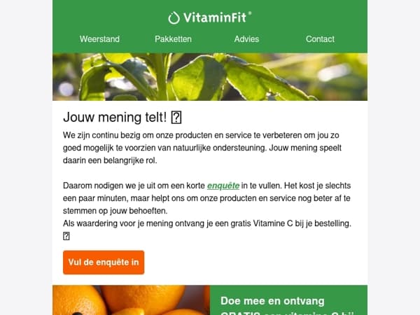 Ontvang gratis Vitamine C bij je bestelling! 🍊