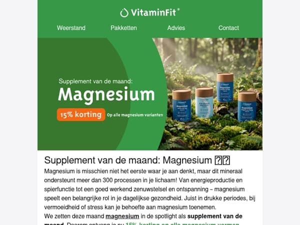 🌿 Supplement van de maand: Magnesium