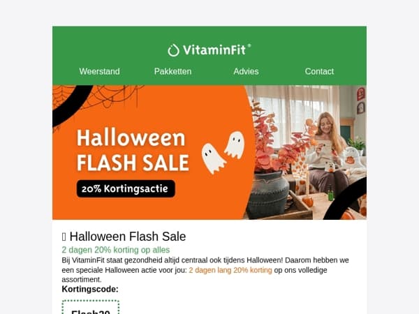 🎃 20% Halloween Flash Sale!