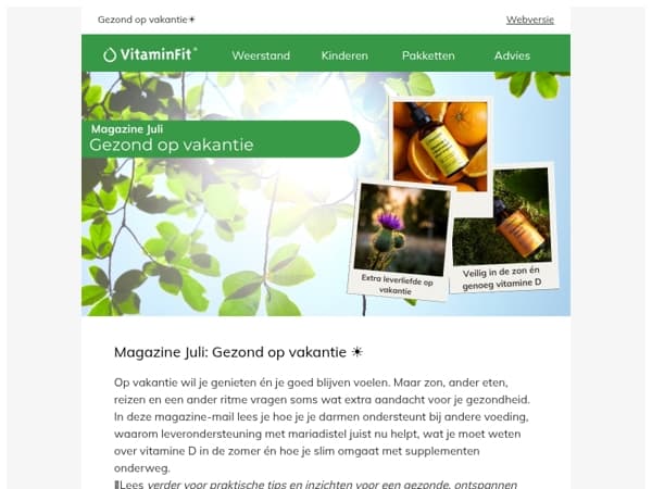 Magazine Juli: Gezond op vakantie ☀️