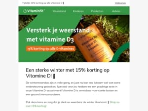 15% korting op alle D vitamines!🌿