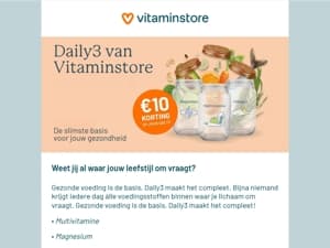 Daily3 met €10 korting