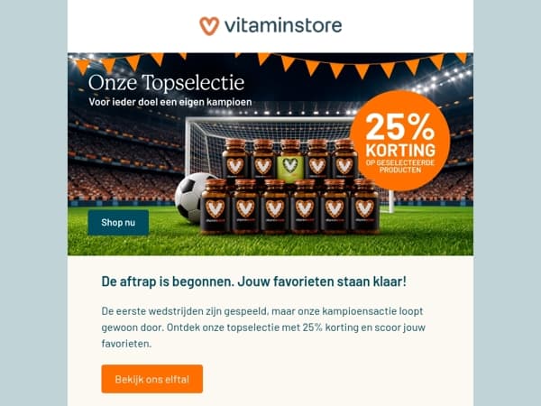 25% korting op onze Topselectie