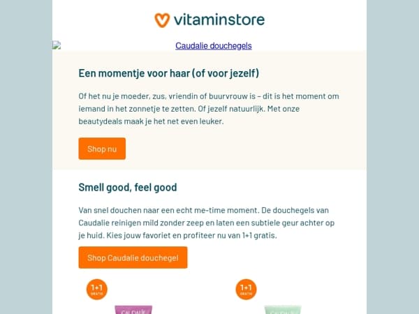 1+1 gratis op Caudalie & meer