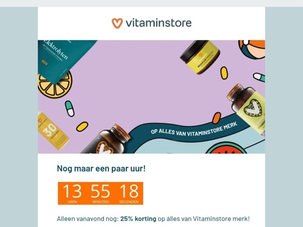 25% zomerkorting - nog maar een paar uur ⏳⏰