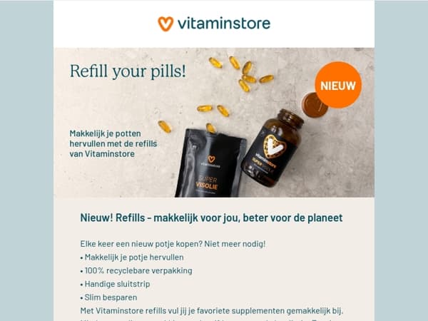 NIEUW! Bye bye bottles, hello refills