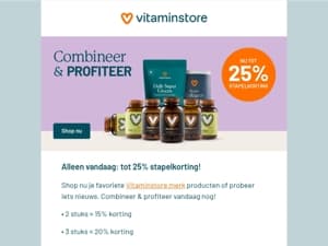 Laatste dag tot 25% korting! 