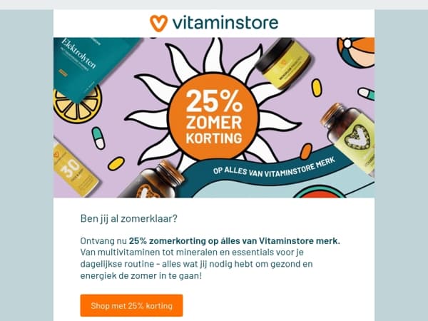 25% Zomerkorting 🌞🏖️🍹