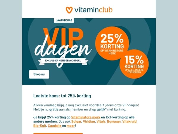 Alleen vandaag nog: tot 25% korting