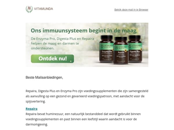 Geef je spijsvertering extra ondersteuning – ontdek onze producten