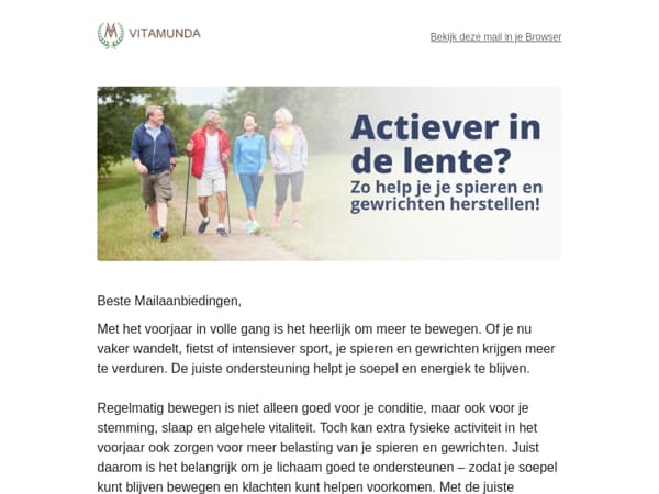 Actiever in de lente?