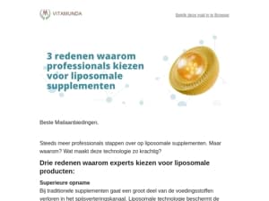 3 redenen waarom professionals voor liposomen kiezen