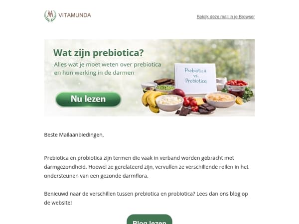 Blog: Prebiotica vs. Probiotica: welke heeft jouw darm nodig?