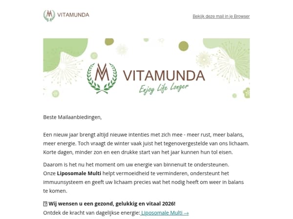 De beste wensen voor een gezond en energiek 2026 ✨