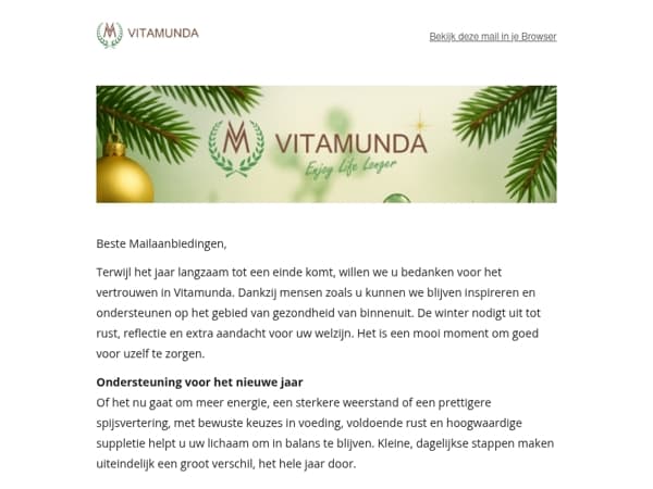 Samen gezond het jaar door – bedankt voor uw vertrouwen 💚