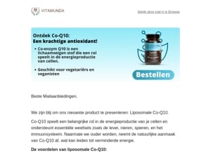 🌿Nieuw Product: Liposomale CoQ10🌿