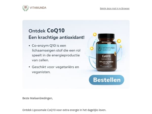🌿Boost je energieniveau: Liposomale CoQ10🌿