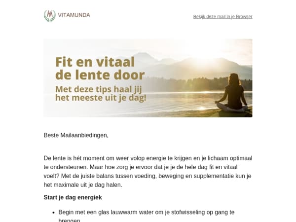 Fit en vitaal de lente door