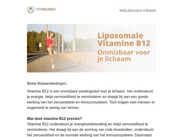 Vitamine B12 – voor energie, focus en balans