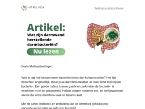 Artikel: Wat zijn darmwand herstellende darmbacteriën?