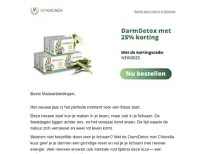 25% Op de DarmDetox met Chlorella