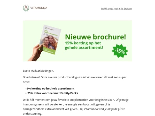 📣 Nieuwe brochure = nieuwe korting!