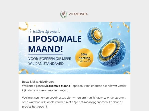 Liposomale maand is aangebroken!