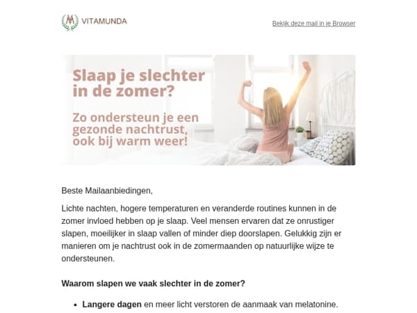 Slaap je slechter in de zomer?