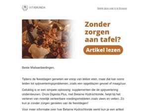 Tafelen zonder zorgen?