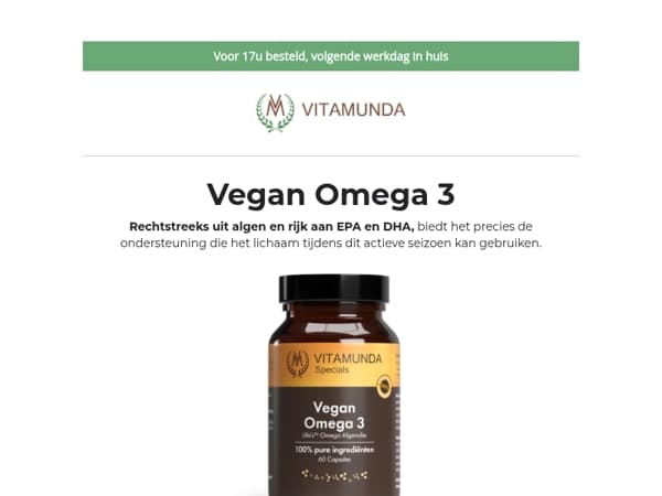 Jouw ideale ondersteuning voor deze zomer (rechtstreeks uit algen)🌿