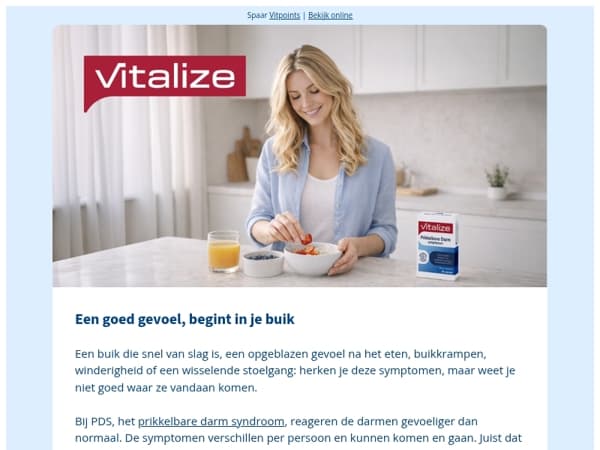 Heb je een buik die snel van slag is?